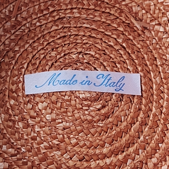 Vintage Oversized Straw Sun Hat- Made in Italy - Picture 7 of 7